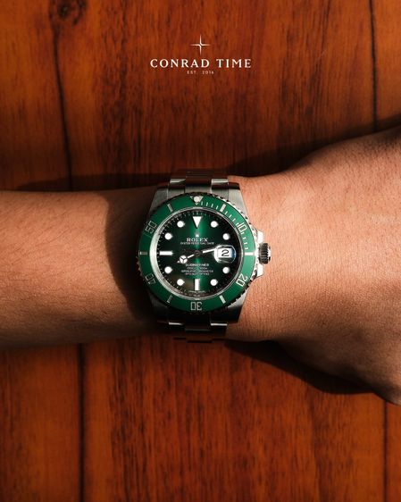 Rolex Submariner 116610LV 'Hulk Green Dial Oyster Steel 2017 40mm. Fullset  รูปที่ 6