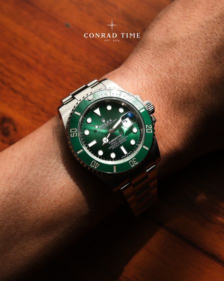 Rolex Submariner 116610LV 'Hulk Green Dial Oyster Steel 2017 40mm. Fullset  รูปที่ 5