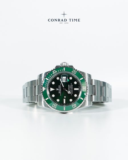 Rolex Submariner 116610LV 'Hulk Green Dial Oyster Steel 2017 40mm. Fullset  รูปที่ 7