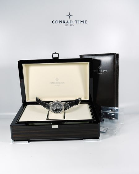 New Patek Grand Complications 6159G-001 Perpetual Calendar Skeletonized Dial Black Fabric Strap 2025 39.5mm. Fullset  รูปที่ 6