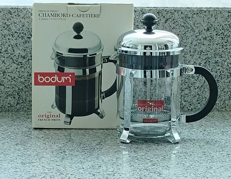 Bodum French Press Chambord Coffee Maker 4 Cup Made in Portugal (มือสอง)-ไม่รวมค่าส่ง