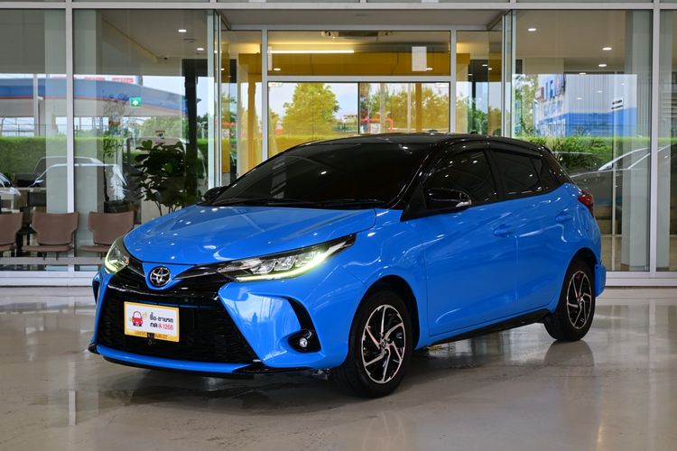 Toyota Yaris 2020 1.2 Sport Premium Sedan เบนซิน ไม่ติดแก๊ส เกียร์อัตโนมัติ ฟ้า รูปที่ 3