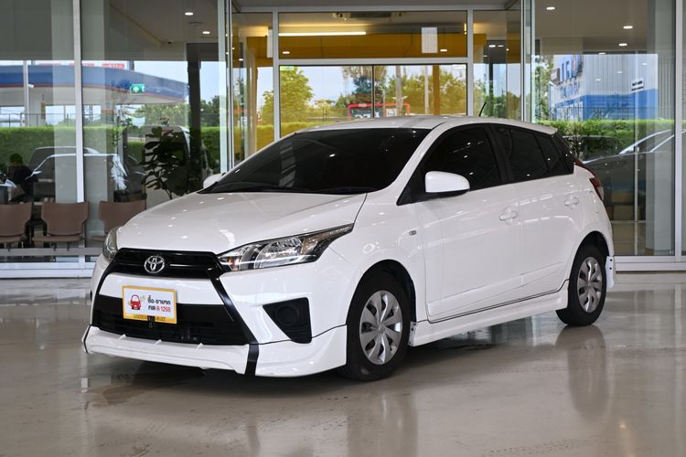 Toyota Yaris 2014 1.2 J Sedan เบนซิน ไม่ติดแก๊ส เกียร์อัตโนมัติ ขาว รูปที่ 4