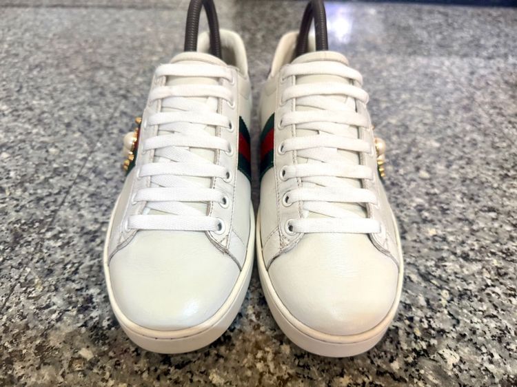 Gucci Ace Studded Pearl Spikes เบอร์37.5 รูปที่ 2