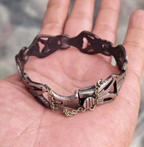 สร้อยข้อมือเงินแท้​ Mexico​ งานเก่า​ มันๆหายากๆ​ ราคาแบ่งปันครับ