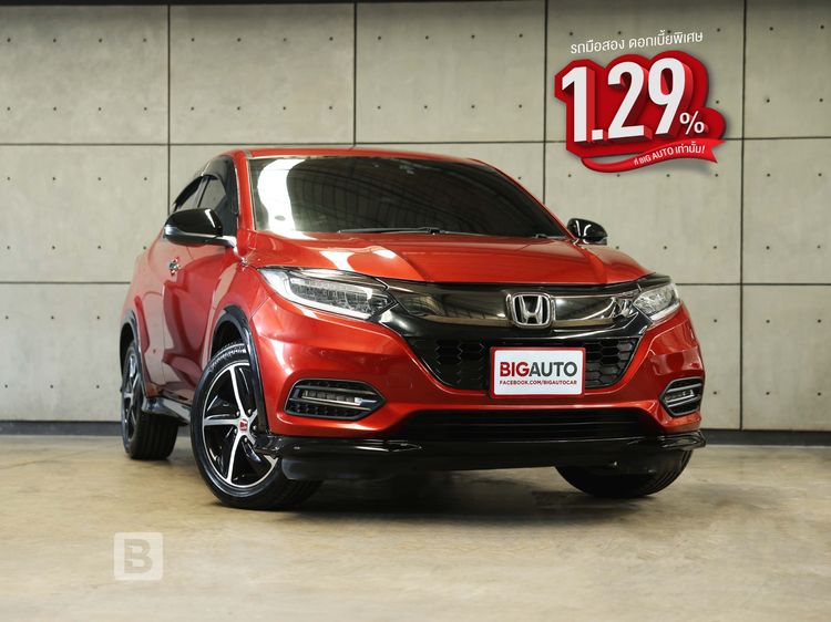 Honda HR-V 2019 1.8 RS Utility-car เบนซิน ไม่ติดแก๊ส เกียร์อัตโนมัติ แดง