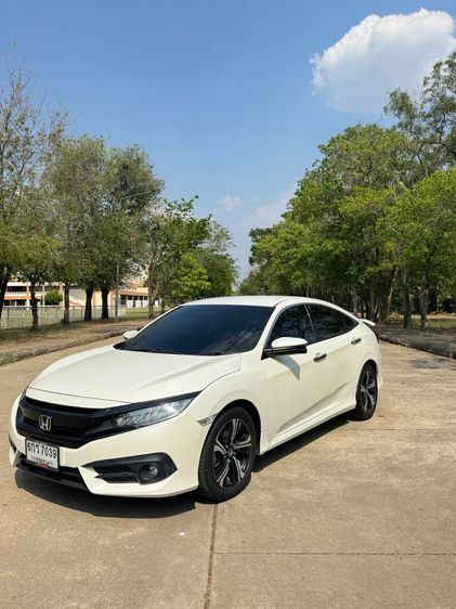 Honda Civic 2017 1.5 Turbo RS Sedan เบนซิน ไม่ติดแก๊ส เกียร์อัตโนมัติ ขาว รูปที่ 4