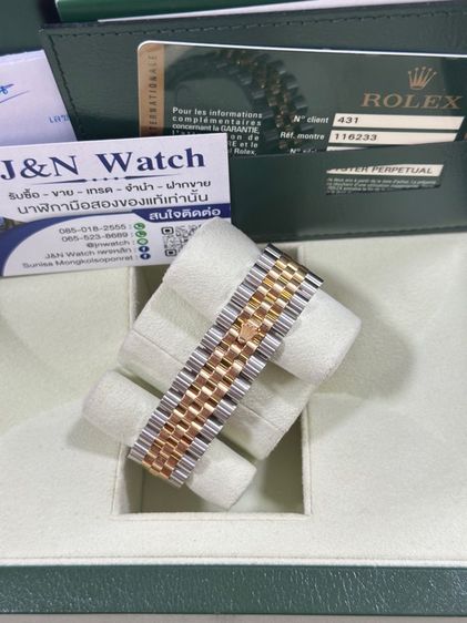 Rolex Datejust King 36mm.หน้าดำ หลักเพชร กล่องใบครบ สภาพสวย รูปที่ 4