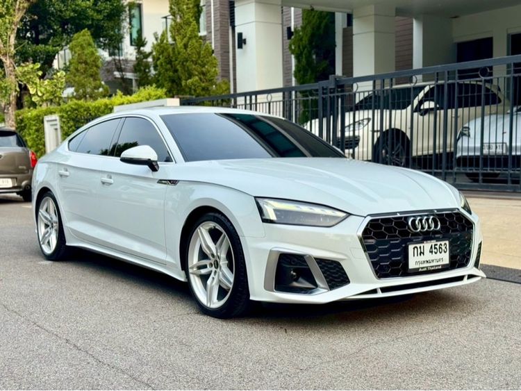 Audi Audi A5 2021 Sportback 40 TFSI S-Line Sedan เบนซิน ไม่ติดแก๊ส เกียร์อัตโนมัติ ขาว รูปที่ 2