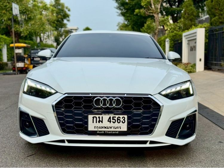 Audi Audi A5  2021 Sportback 40 TFSI S-Line Sedan เบนซิน ไม่ติดแก๊ส เกียร์อัตโนมัติ ขาว รูปที่ 3
