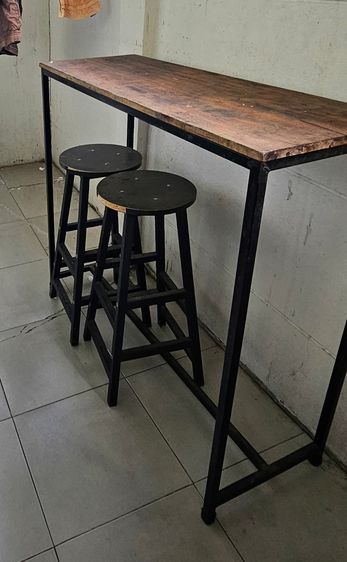 Bar Table + 2 Stools Set  ชุดโต๊ะบาร์ลอฟท์พร้อมเก้าอี้สツール 2 ตัว