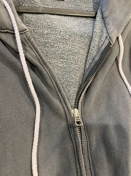 Gap Vintage Washed Zip Hoodie สีเทาเฟด งานเก่า USA Mood ใส่ชิลมาก 🔥 รูปที่ 5