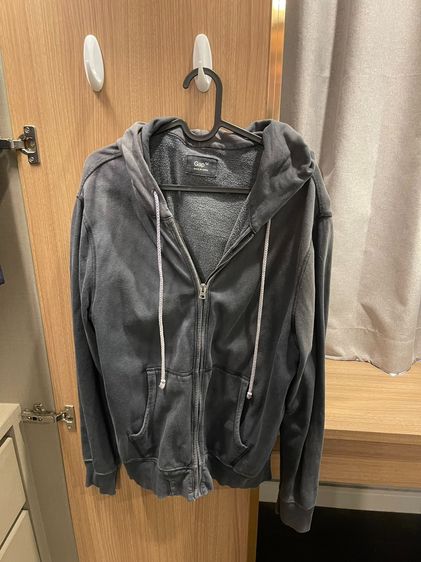 อื่นๆ เสื้อแจ็คเก็ต | เสื้อคลุม แขนยาว Gap Vintage Washed Zip Hoodie สีเทาเฟด งานเก่า USA Mood ใส่ชิลมาก 🔥