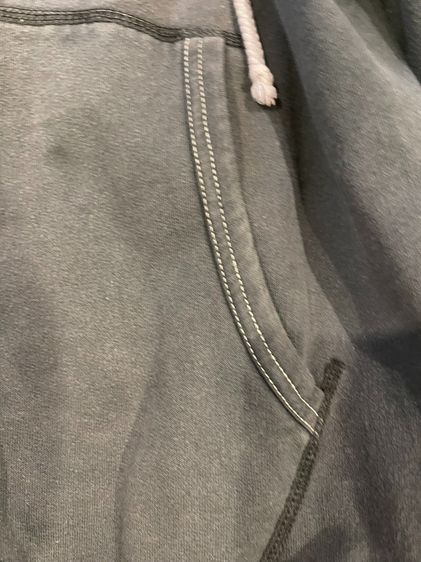 Gap Vintage Washed Zip Hoodie สีเทาเฟด งานเก่า USA Mood ใส่ชิลมาก 🔥 รูปที่ 3