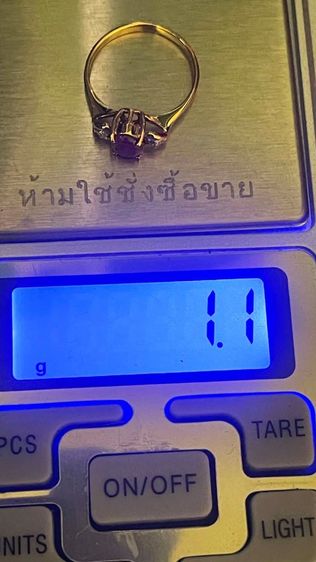 แหวนทับทิมแท้ เพชรแท้ ทอง 9k รูปที่ 5