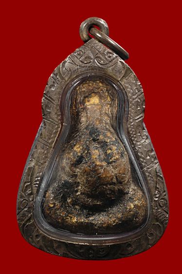พระเนื้อผงเลี่ยมเงินเก่าพระสูง 2.5 ซ.ม BB 505