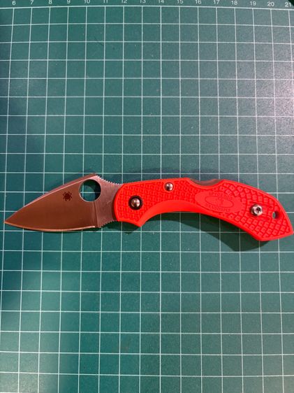 Spyderco Dragonfly 2 VG10 Plain Blade, Orange FRN รูปที่ 2