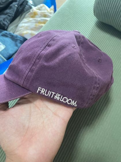 หมวกแก๊ป Fruit of the Loom แท้ สีม่วงฟอก (Washed Purple) สไตล์วินเทจ สภาพดีมาก รูปที่ 2