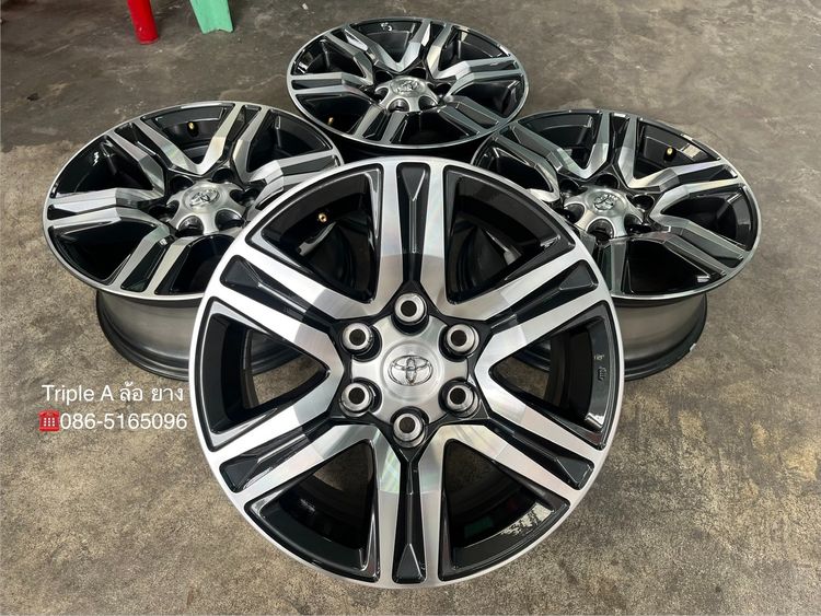 Enkai อะลูมิเนียมอัลลอย 17" ✨ล้อแม็กป้ายแดง✨Toyota Fortuner Leader S รุ่นใหม่ ขอบ 17 เทาหน้าเงา💖ใหม่กริ๊บ💖