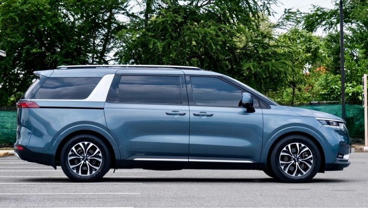 Kia Carnival 2021 2.2 SXL Van ดีเซล ไม่ติดแก๊ส เกียร์อัตโนมัติ ฟ้า รูปที่ 4