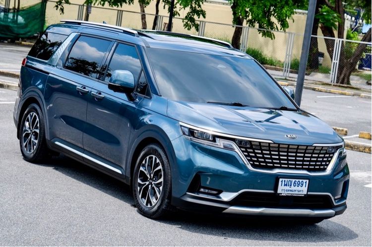 Kia Carnival 2021 2.2 SXL Van ดีเซล ไม่ติดแก๊ส เกียร์อัตโนมัติ ฟ้า รูปที่ 3