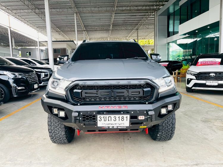 Ford Ranger 2021 2.0 Hi-Rider Wildtrak Pickup ดีเซล ไม่ติดแก๊ส เกียร์อัตโนมัติ เทา รูปที่ 3