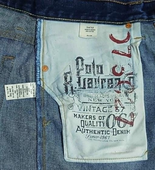 Ralph Lauren Polo Jeans Co. Authentic Denim Since 1967” รูปที่ 8