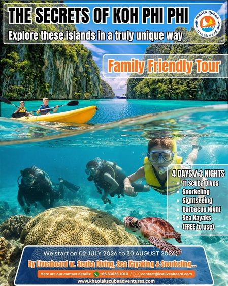 ทริปดำน้ำ Liveaboard เกาะพีพี 4 วัน 3 คืน กับ Khao Lak Scuba Adventures รูปที่ 6