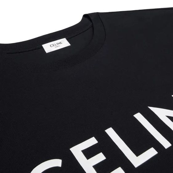 CELINE Cotton Jersey T-Shirt Made in France รูปที่ 4