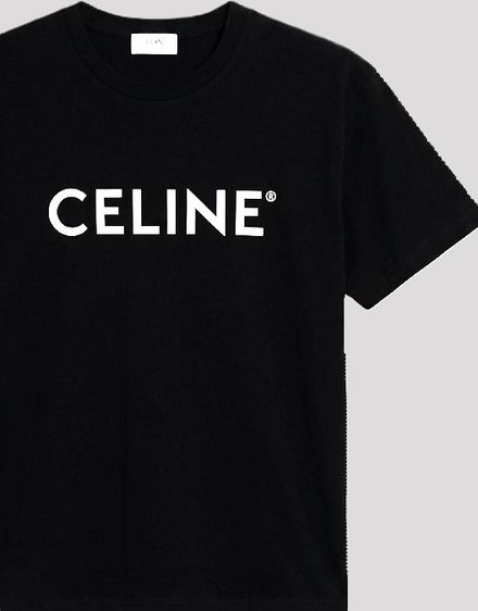 CELINE Cotton Jersey T-Shirt Made in France รูปที่ 6