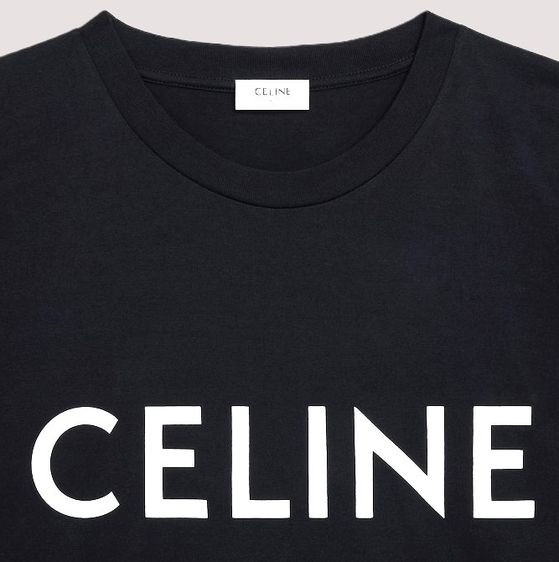 CELINE Cotton Jersey T-Shirt Made in France รูปที่ 3