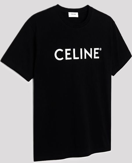 CELINE Cotton Jersey T-Shirt Made in France รูปที่ 7