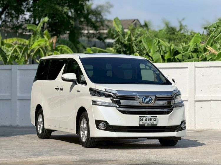รถ Toyota Vellfire 2.5 Hybrid E-Four 4WD สี ขาว