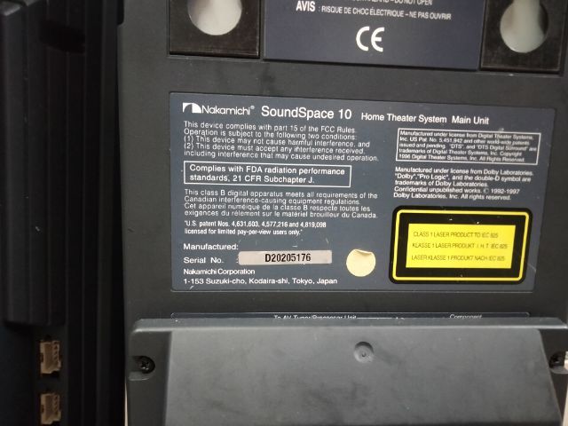 เครื่องเสียง nakamichi ขายตามสภาพ เป็นอะไหล่ ไม่มีสายลอง รูปที่ 5