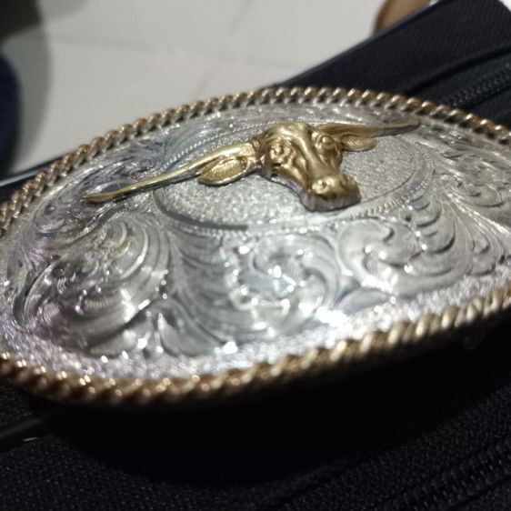 หัวเข็มขัดสไตล์คาวบอย Longhorn รูปที่ 2