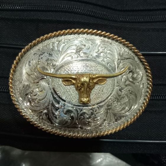 หัวเข็มขัดสไตล์คาวบอย Longhorn รูปที่ 4