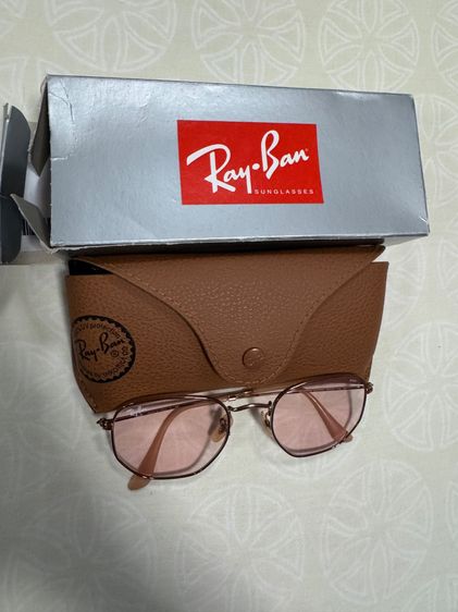 Ray-ban แว่นตากันแดดเลนส์สีชมพู ราคารวมส่ง