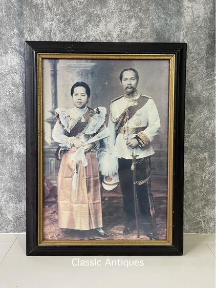 ภาพ เสด็จพ่อร.5 พร้อมกรอบเก่าสะสม รูปที่ 2