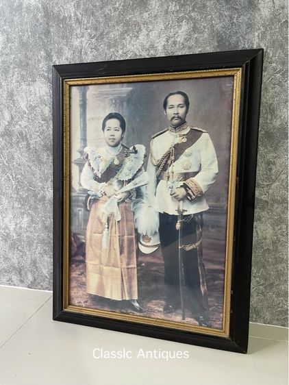 ภาพ เสด็จพ่อร.5 พร้อมกรอบเก่าสะสม รูปที่ 3