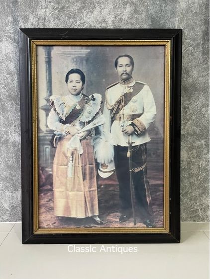 ภาพ เสด็จพ่อร.5 พร้อมกรอบเก่าสะสม รูปที่ 9