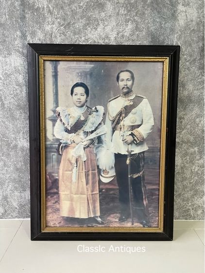 ภาพ เสด็จพ่อร.5 พร้อมกรอบเก่าสะสม รูปที่ 5