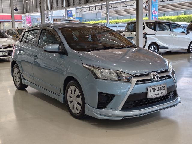 Toyota Yaris 2015 1.2 E Sedan เบนซิน ไม่ติดแก๊ส เกียร์อัตโนมัติ ฟ้า รูปที่ 3
