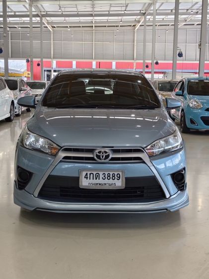 Toyota Yaris 2015 1.2 E Sedan เบนซิน ไม่ติดแก๊ส เกียร์อัตโนมัติ ฟ้า รูปที่ 2