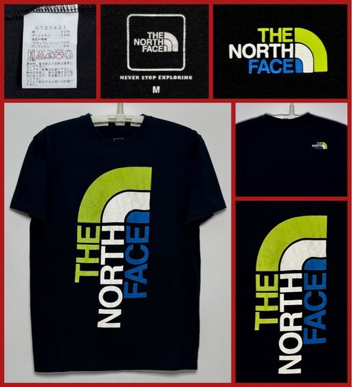 ⚠️โลโก้เด่น‼️เสื้อยืด THE NORTH FACE ของแท้ แบบสวยสไตล์สปอร์ต