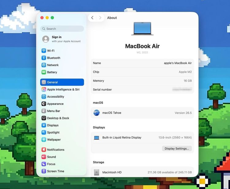 MacBook Air 13.6-inch M2 2022 Ram16GB SSD256GB Starlight  รูปที่ 12