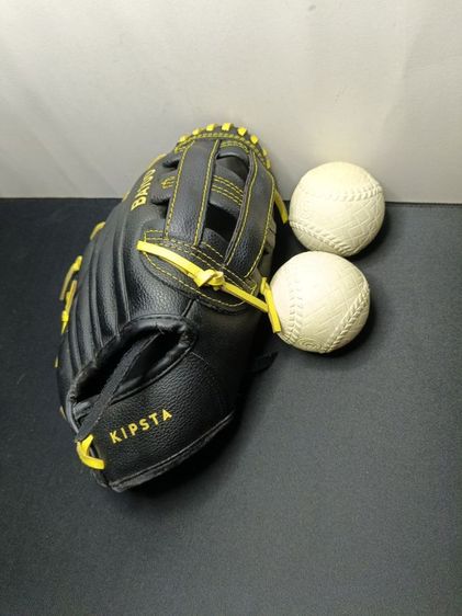ถุงมือเบสบอลเด็ก 9.5 นิ้ว  K.i.p.s.t.a BA100  สภาพสวย พร้อมลูกบอลซ้อม 2 ลูก รูปที่ 9