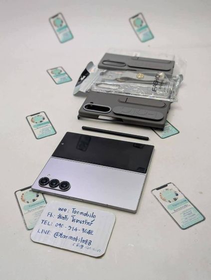 อื่นๆ ขาย เทิร์น Samsung Galaxy Z Fold 6 256 Gb Silver ศูนย์ไทย สภาพสวย มีตัวเครื่องอย่างเดียว เคสหลายชิ้น และปากกา เพียง 19,990 บาท ครับ