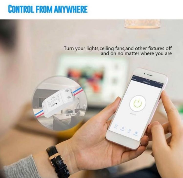Smart Switch Mini สมาร์ทสวิตซ์ WiFi สั่งการผ่านแอพ สั่งการด้วยเสียงได้ รูปที่ 3