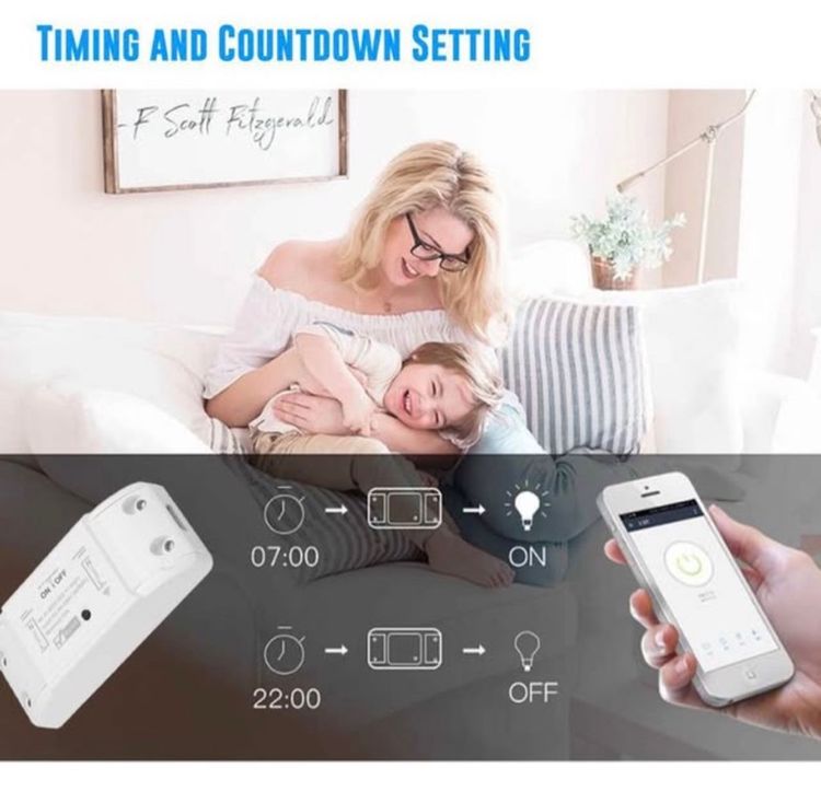 Smart Switch Mini สมาร์ทสวิตซ์ WiFi สั่งการผ่านแอพ สั่งการด้วยเสียงได้ รูปที่ 2