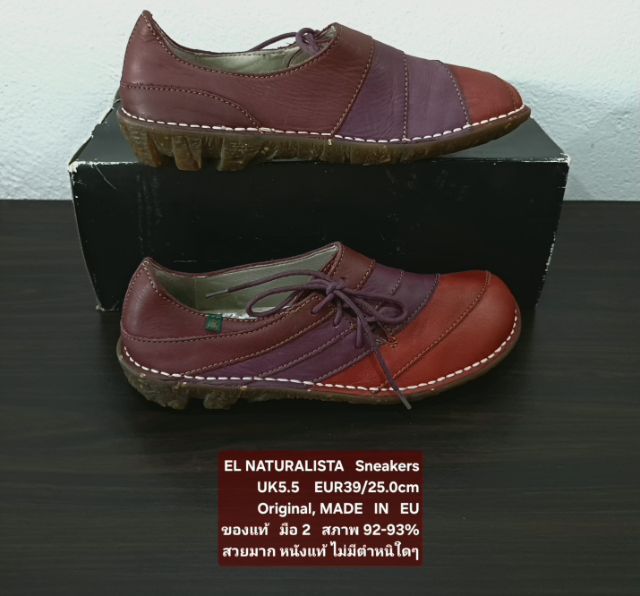 EL NATURALISTA Sneakers, Women's 5.5.5UK 39EU(25.0cm) Original ของแท้ มือ 2 สภาพเยี่ยม, รองเท้า El Nat หนังแท้ พื้นเต็ม ไม่มีตำหนิใดๆ สวยมาก รูปที่ 15